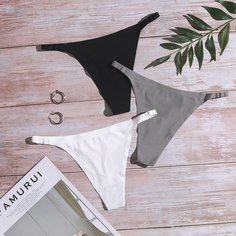 Бесшовные трусики 3шт Shein