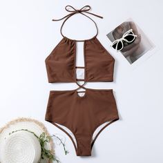 Слитный купальник бикини Shein
