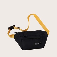 Мужская поясная сумка с текстовым узором Shein