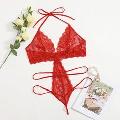 Кружевное боди размера плюс Shein