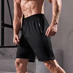 Мужские спортивные шорты с карманом Shein