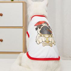 Мультяшный принт Майки для домашних животных Shein
