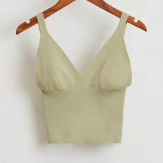 Короткий вязаный топ Shein