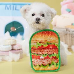 1шт звуковая игрушка для домашних животных в форме гамбургера Shein