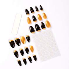 24шт накладные ногти & 1 лист лента & 1шт пилочка для ногтей Shein