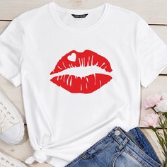Объект Повседневный Футболки Shein