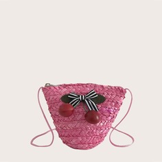 Соломенная сумка через плечо для девочек Shein