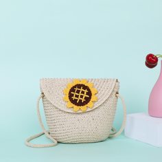 Сумка-ведро с подсолнухом для девочек Shein