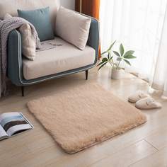 Однотонный плюшевый коврик Shein
