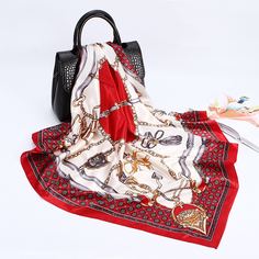 принтом цепи Повседневный Шарфы Shein