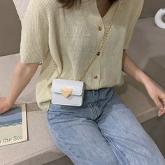 На цепочке Сердечко Модный Сумка через плечо Shein