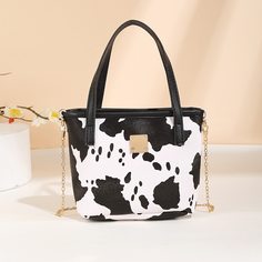 Сумка-ведро с коровьим узором Shein