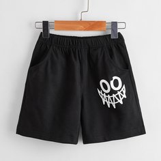 Карман Мультяшный принт Повседневный Шорты для мальчиков Shein