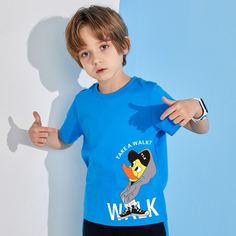 С карикатурой Повседневный футболки для мальчиков Shein