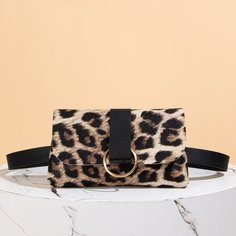 Поясная сумка с леопардовым узором Shein