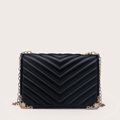 Стеганая сумка через плечо на цепочке Shein