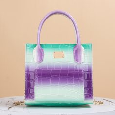 Сумка-сэтчел с тиснением под крокодила Shein