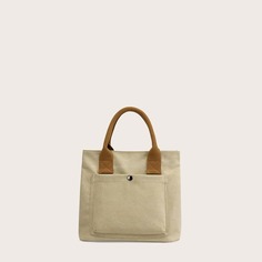 Минималистская сумка-тоут с карманом Shein