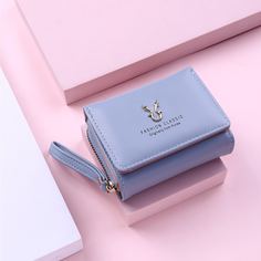 Маленький складной кошелек с текстовым рисунком Shein