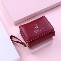 Маленький складной кошелек с текстовым рисунком Shein