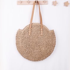 Соломенная круглая сумка Shein