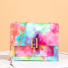 На цепочке тай дай Стильный Сумка через плечо Shein