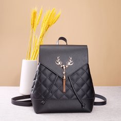 Регулируемый Бархома стеганая Модный Рюкзак Shein