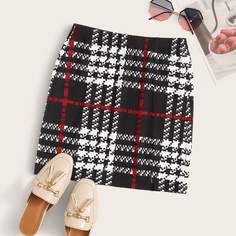Облегающая юбка в клетку Shein