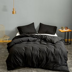 Однотонный комплект постельного белья без наполнителя Shein