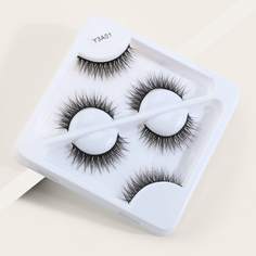 3 пары Объемные вьющиеся накладные ресницы Shein