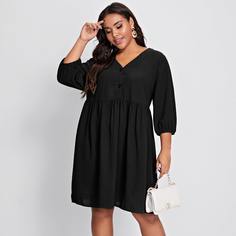 Платье-рубашка размера плюс Shein