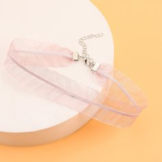 Кружевное короткое ожерелье с оборками Shein