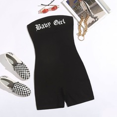 буква Повседневный Комбинезоны Shein