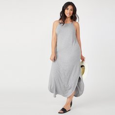 Разрез Одноцветный Повседневный Платья размер плюс Shein