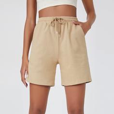 Карман Одноцветный Повседневный Шорты Shein