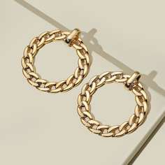 Серьги в форме цепи Shein
