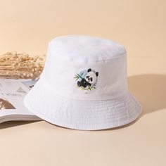 Шляпа с узором панды Shein