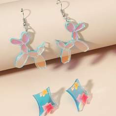 2 пары серьги в геометрической форме Shein