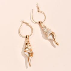 Серьги-подвески с ракушкой Shein