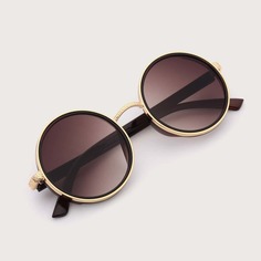 Солнцезащитные очки с тонированными линзами в круглой оправе Shein