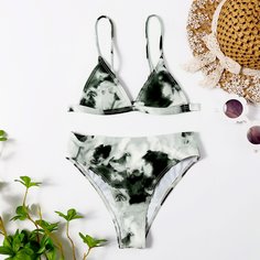 тай дай Бохо Купальники для девочек Shein