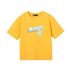 Футболка с мультипликационным принтом для девочек Shein