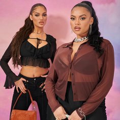 с оборками Одноцветный Повседневный Блузы Shein