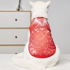 Майка для домашних животных с принтом клубники Shein