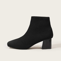 Минималистские ботинки на массивном каблуке Shein
