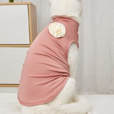 Майка для домашних животных с цветком Shein