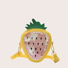 Сумка через плечо в форме клубники для девочек Shein