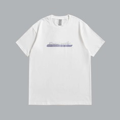 со стразами буква Повседневный Мужские футболки Shein