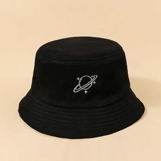 Мужская панама с вышивкой Shein