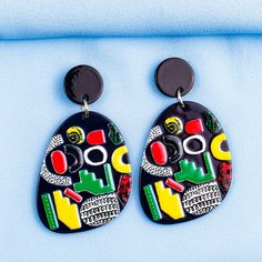 Серьги-подвески с принтом Shein